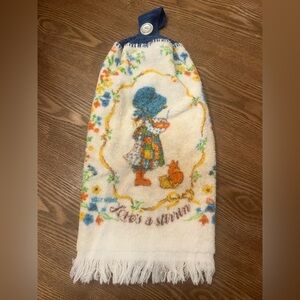 VTG Cannon Holly Hobbie Hanging Towel 1970’s